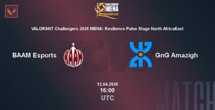 BAAM Esports VS GnG Amazigh