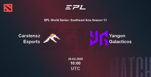 Carstensz Esports VS Yangon Galacticos