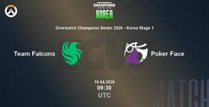 Team Falcons VS Poker Face