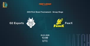 G2 Esports VS FearX