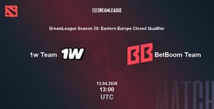 1w Team VS BetBoom Team