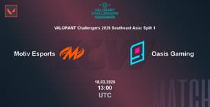 Motiv Esports VS Oasis Gaming