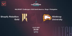 Shopify Rebellion Gold VS Winthrop University