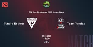 Tundra Esports VS Team Yandex