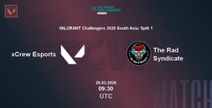 xCrew Esports VS The Rad Syndicate