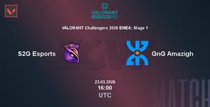 S2G Esports VS GnG Amazigh S2G Esports VS GnG Amazigh