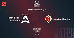 Team Spirit Academy VS Nemiga Gaming