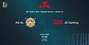 AG.AL VS JD Gaming AG.AL VS JD Gaming