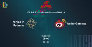 Ninjas in Pyjamas VS Weibo Gaming