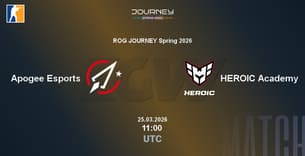 Apogee Esports VS HEROIC Academy