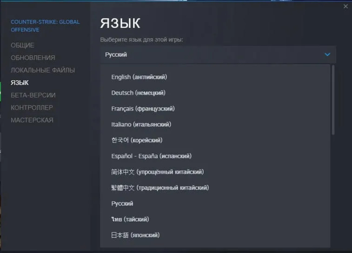 Как поменять язык в CS:GO?. Фото 3