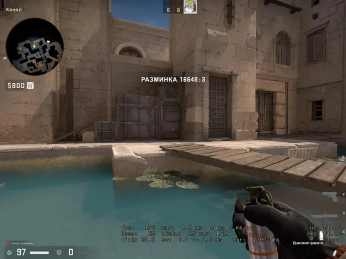 Guia para o layout de um bombsite no mapa Anubis. Photo 5