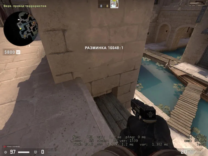 Guia para o layout de um bombsite no mapa Anubis. Photo 8