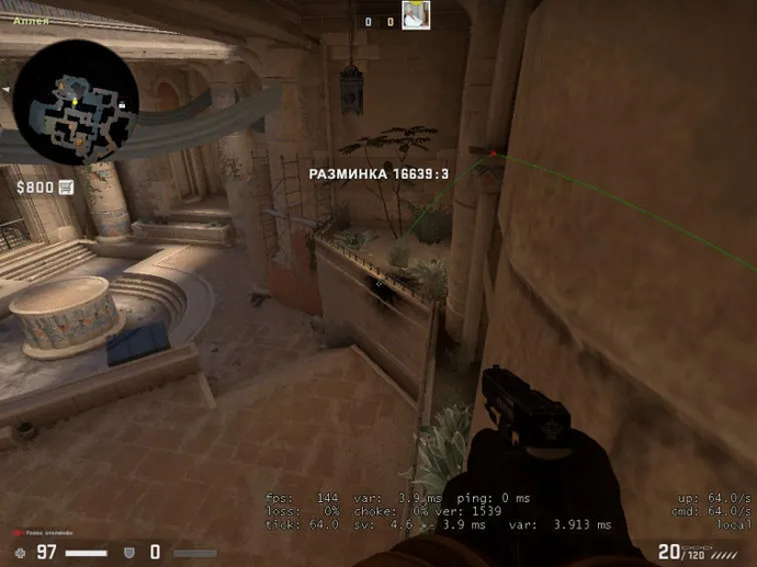 Guia para o layout de um bombsite no mapa Anubis. Photo 17