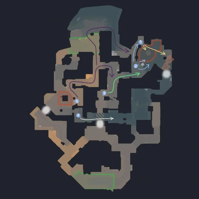 Protegendo um bombsite no mapa Anubis. Photo 6