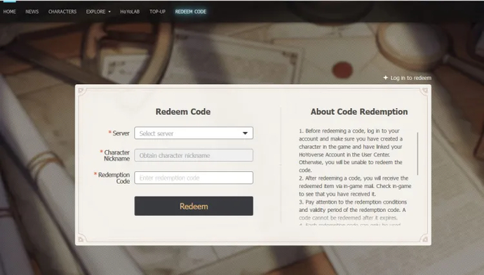 genshin codes activation