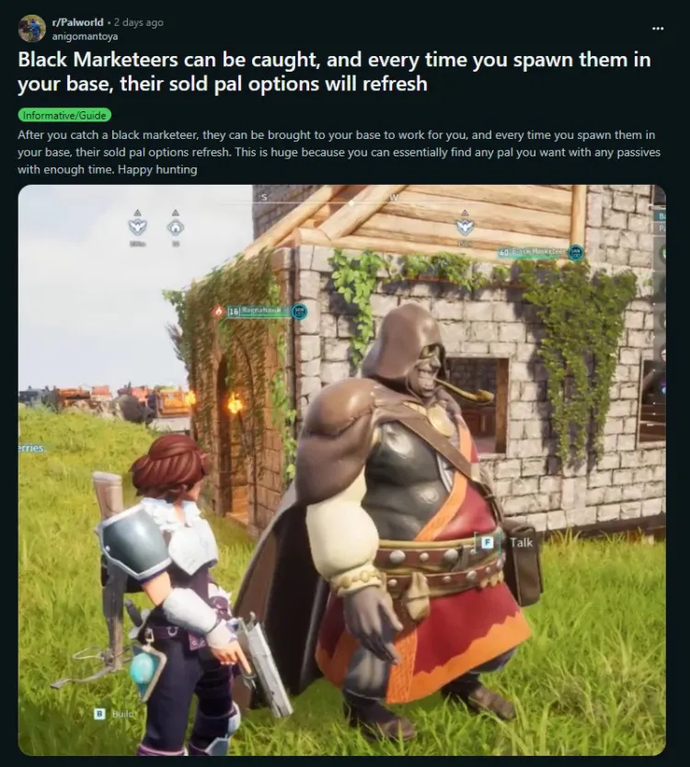 Unveiling Palworld's Hidden Secret: How Capturing Black Marketeers Transforms Your Pal Collection Game! 1