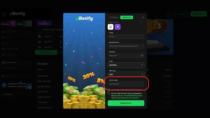 Online-Casino-Registrierung