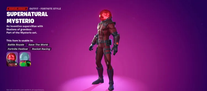 supernatural mysterio fortnite skin
