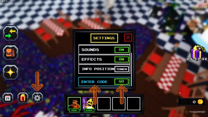 Five Nights TD codes March 2026 2