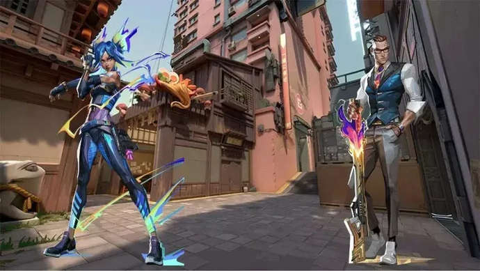 Valorant neon and chamber on split