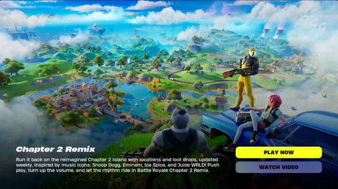 Fortnite Chapter 2 Remix cover: Play Now