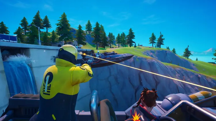 Boat game mechanics in Fortnite 2024