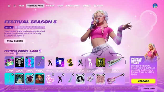 What is Fortnite Music Pass and Season 6 Music Pass 3
