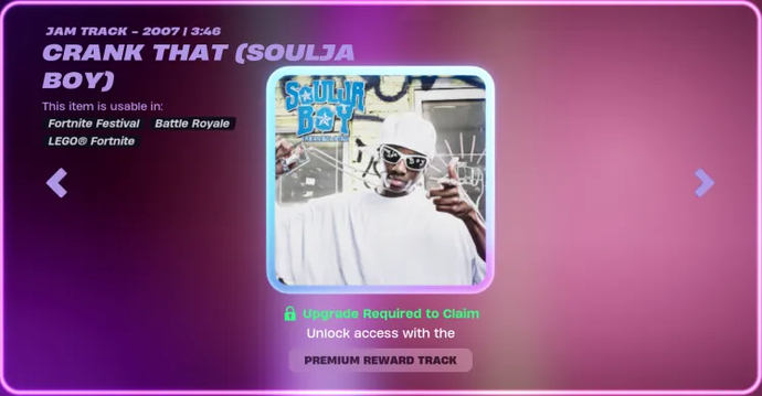 Fortnite Music Pass Season 6 Rewards