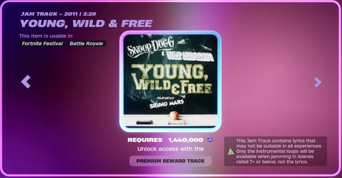 Fortnite Music Pass Season 6 Rewards