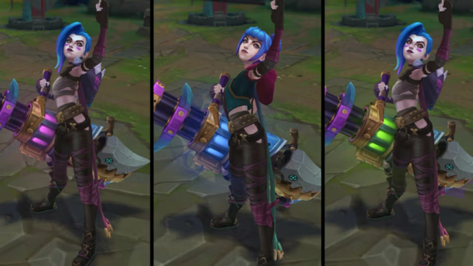 LoL Exalted Skin 2024 Fractured Jinx Styles