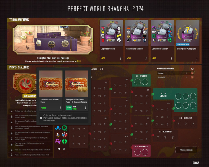 Best Shanghai Major 2024 Pick'Ems: Get Your Diamond Coin With Those Picks 1