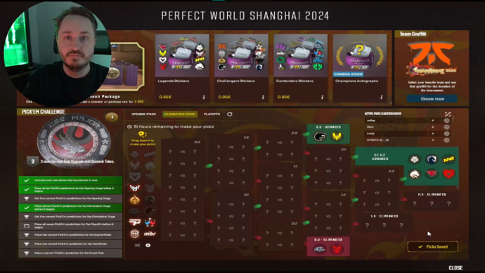Shanghai Major CS2 pick’ems
