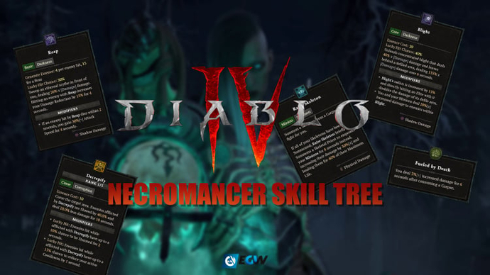 Árvore de habilidades do Necromante de Diablo 4