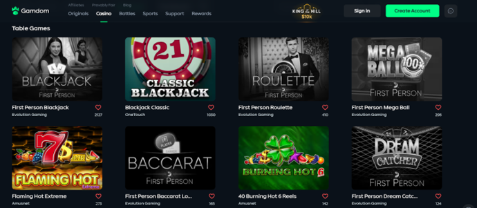 Use o código promocional Gamdom