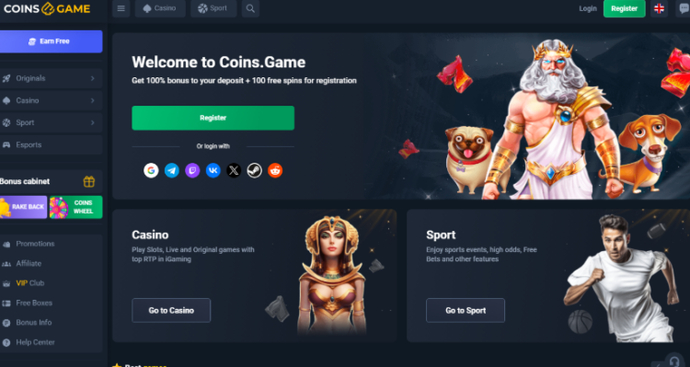 Use o código promocional mais recente do Coins.Game.