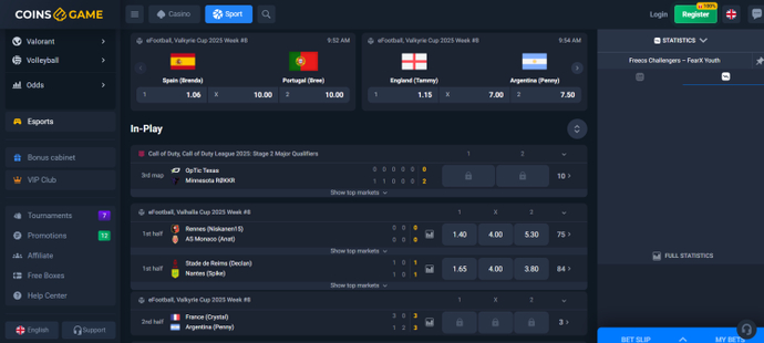 Use o código promocional mais recente do Coins.Game.