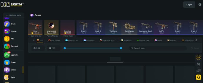 Código promocional CSGOFast “CSGOBETTINGSS” e bônus de indicação 7