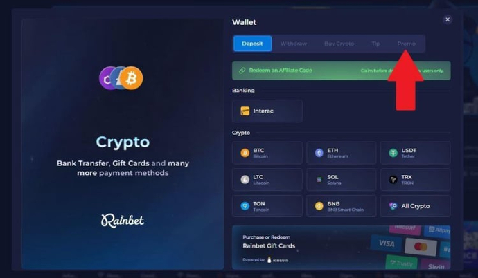 Código promocional Rainbet