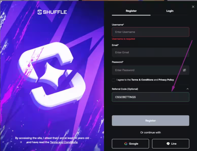 Shuffle Casino Promo Code 