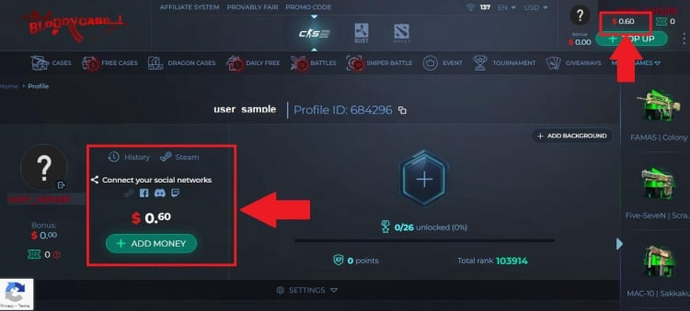 Código promocional BloodyCase