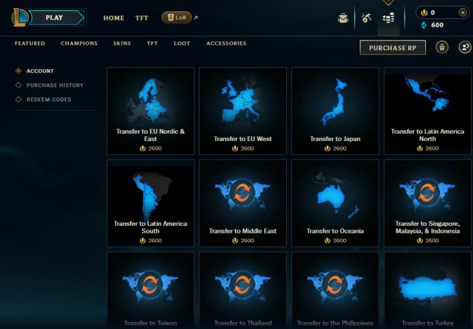 LoL Server Transfer: How To Change Server In League of Legends 1