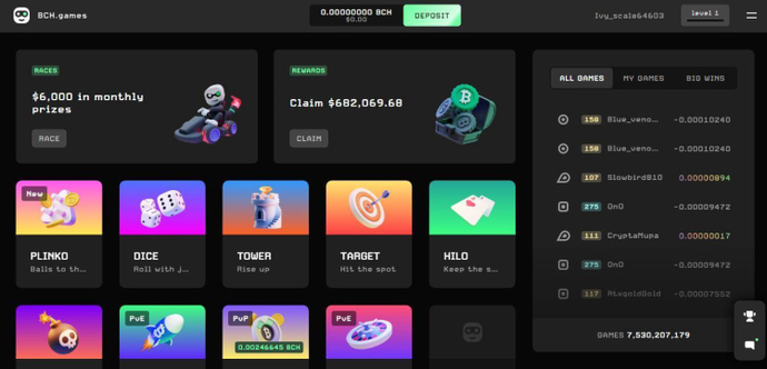 BCH.Games Voucher & Affiliate Code – “C25C5BE6” 1