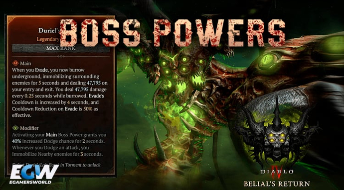 Diablo 4 Season 8: Boss Powers
