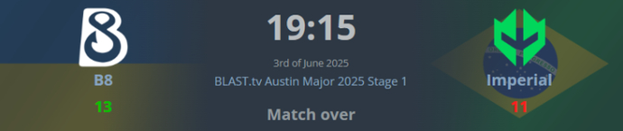 B8 beat Imperial – Austin Major 2025 Stage 1 1