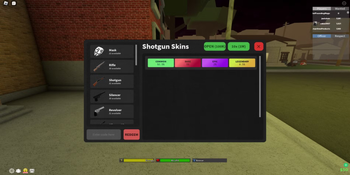 Roblox Da Hood Codes março 2026 2