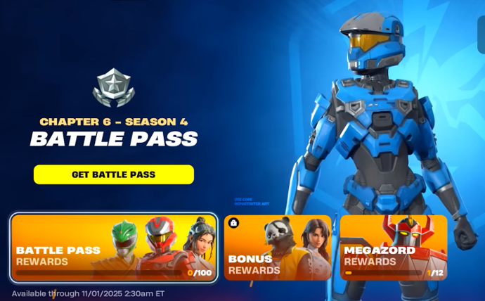 Every Fortnite Chapter 6 Season 4 Battle Pass New Skin 1