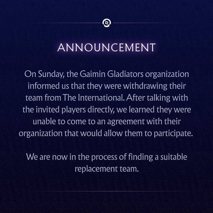 Gaimin Gladiators Withdraw from The International 2025 — What We Know 1