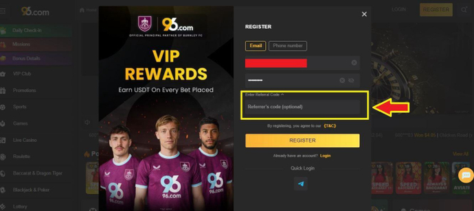 96.com Promo Code “96XCSGO” to Get Free Money and Free Spins 5