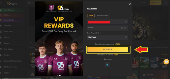 96.com Promo Code “96XCSGO” to Get Free Money and Free Spins 7